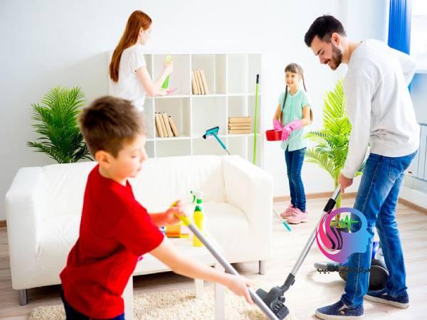 علاقه مند کردن کودکان به تمیز کردن خانه